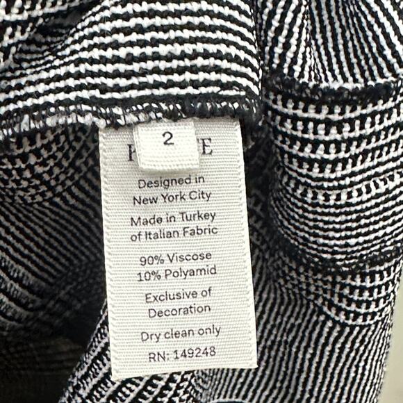 KHAITE Beatrice Midi Dress Puff Sleeve Sculptural Houndstooth Sz 2 $1,420 {A50} - Picture 7 of 7